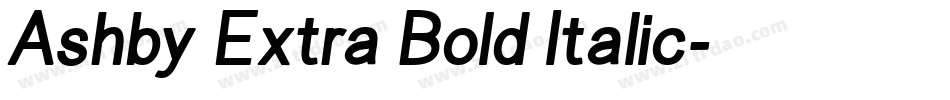 Ashby Extra Bold Italic字体转换